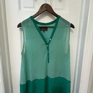 Anthropologie x Sunday in Brooklyn sleeveless top Teal & Light Blue